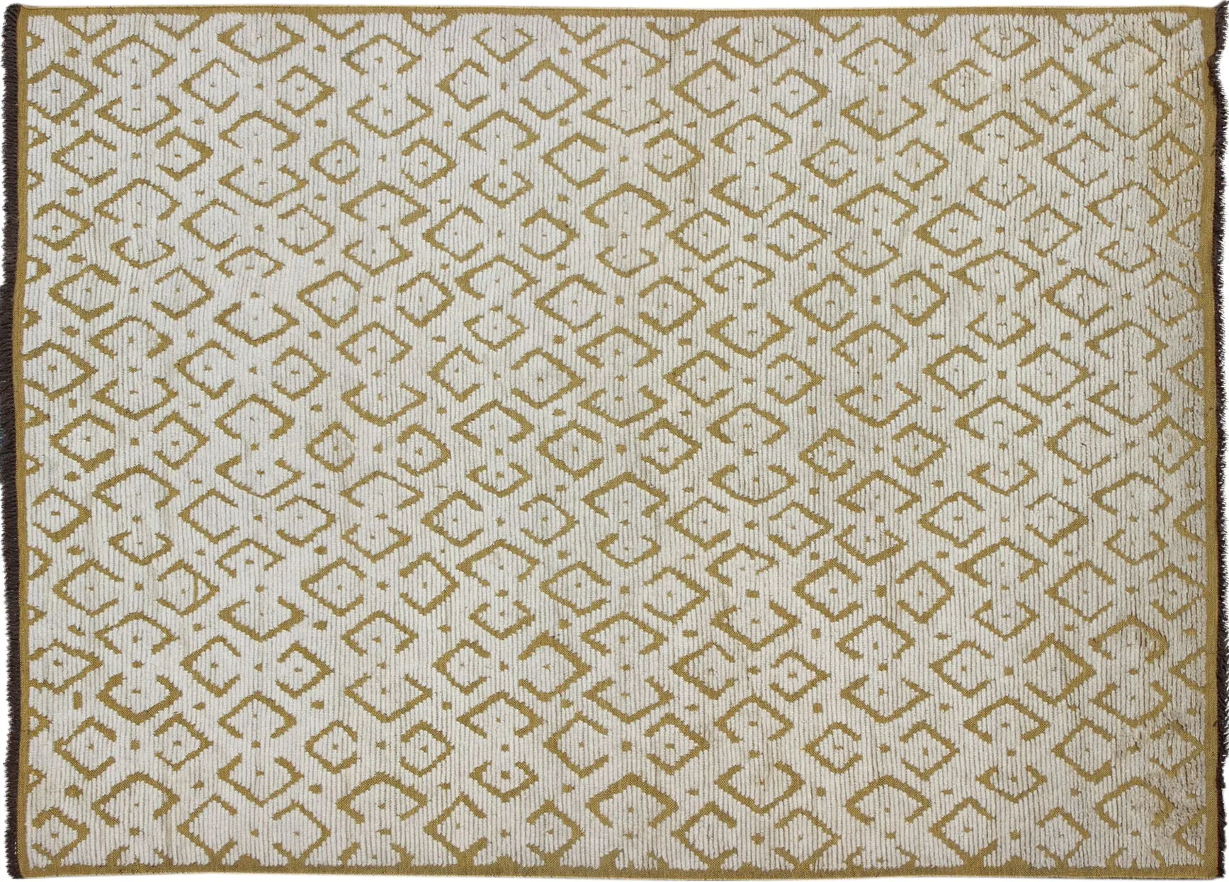 Modern Carpet - 10' x 14' - Keivan Woven Arts - yellow