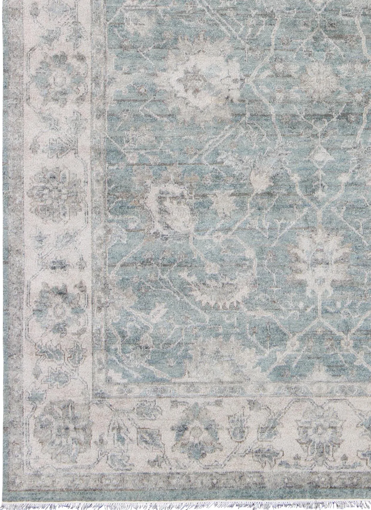 Oushak Rug - 8' x 10' - Keivan Woven Arts - Green - Green