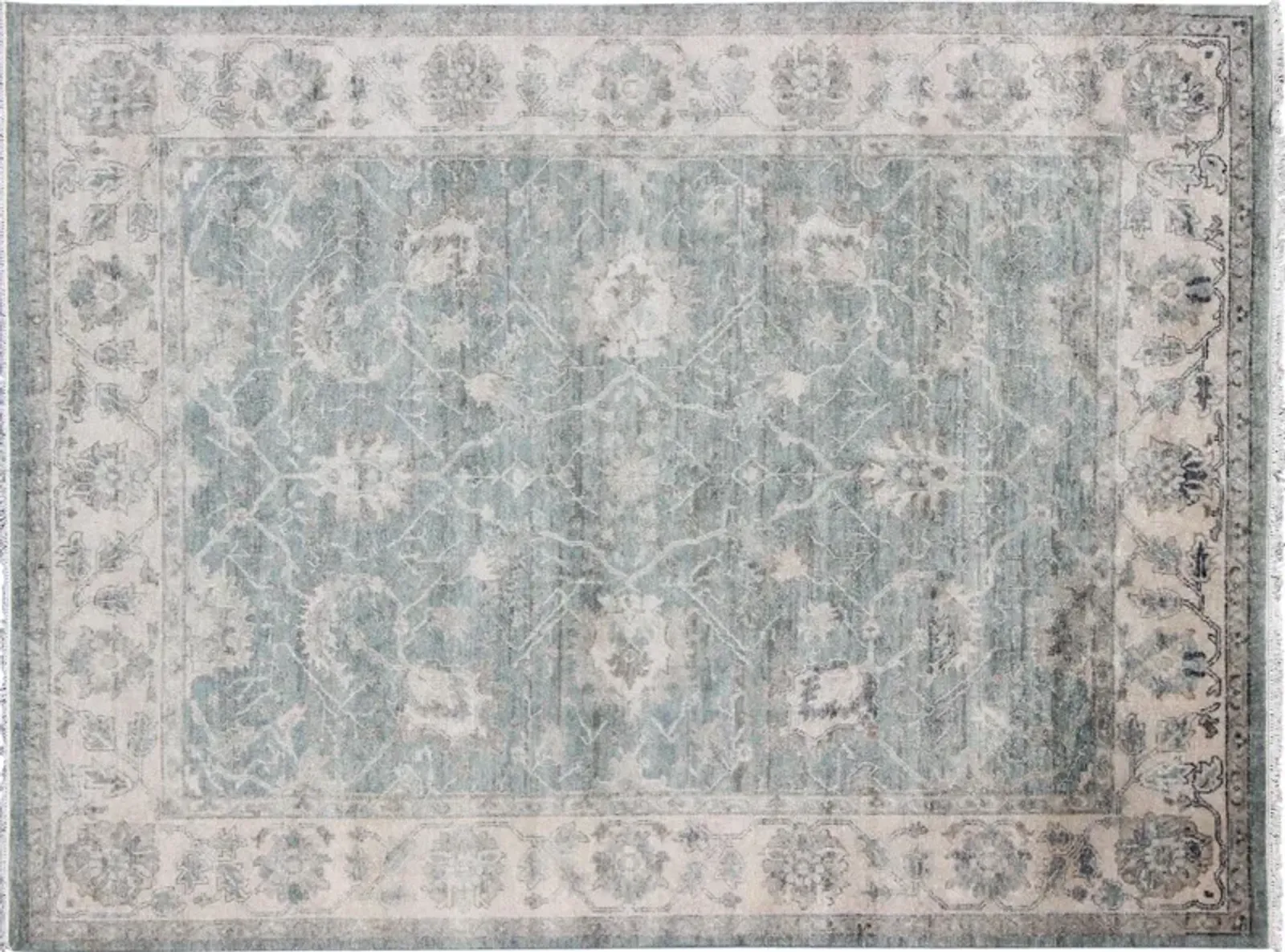 Oushak Rug - 8' x 10' - Keivan Woven Arts - Green - Green