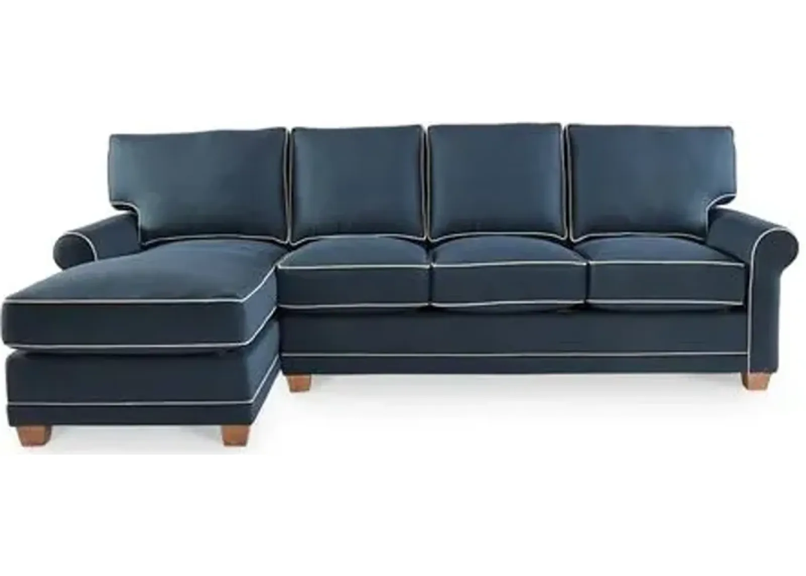 Reid LF Sectional - Navy - Blue