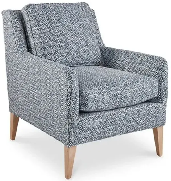 Alice Accent Chair - Indigo - Blue, Comfortable, Durable