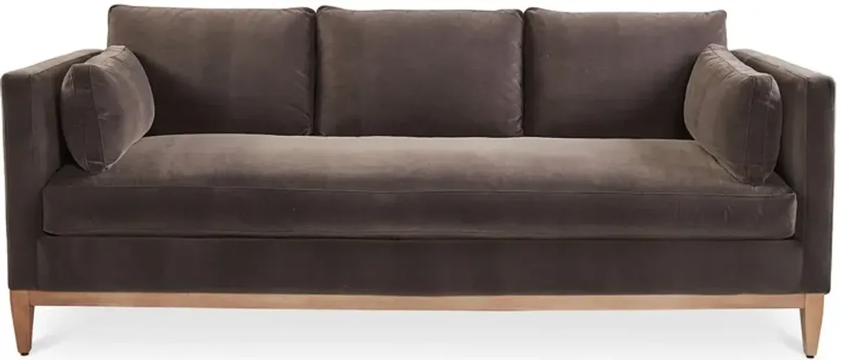 Elodie Velvet Bench-Seat Sofa