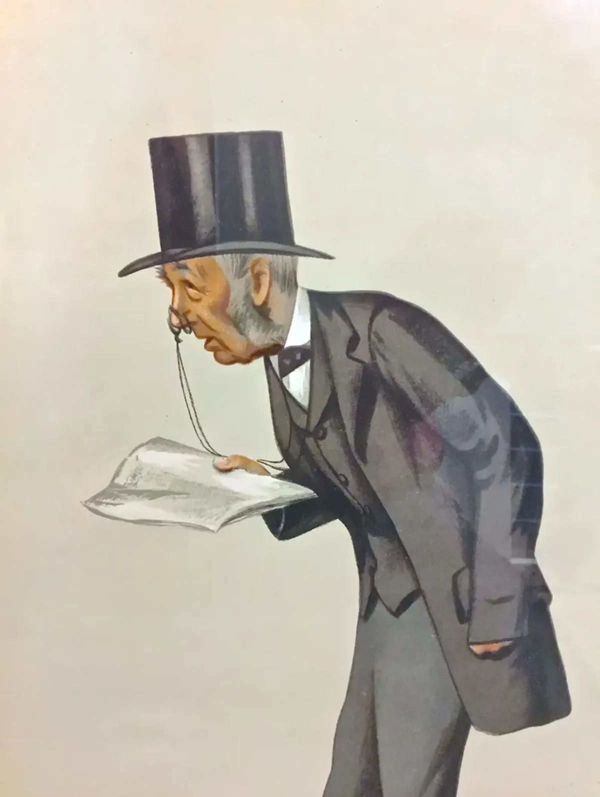 Vanity Fair "A Wet Quaker" Fashion Plate - Vermilion Designs - Brown