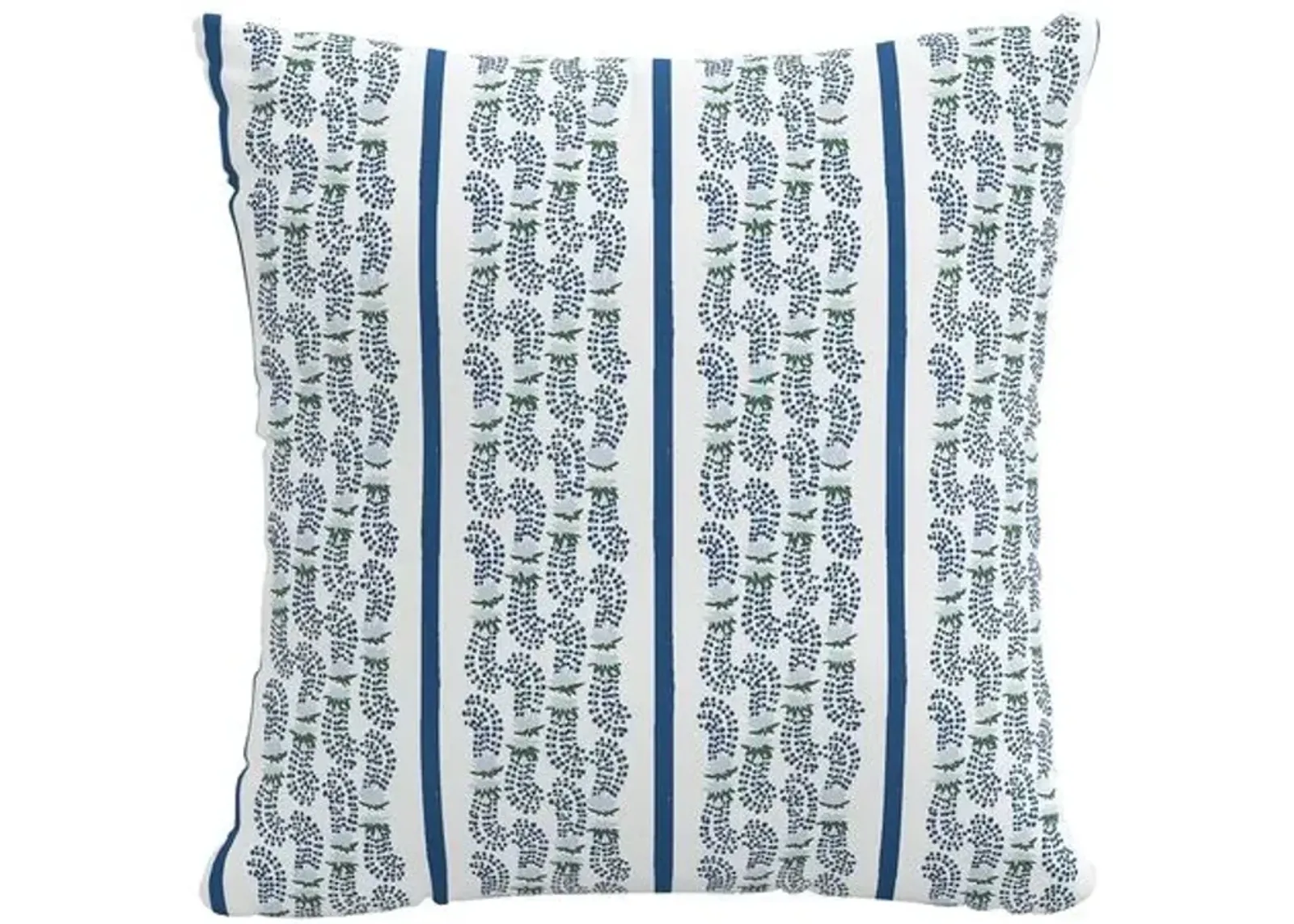 Agave Stripe 20x20 Pillow - Indigo