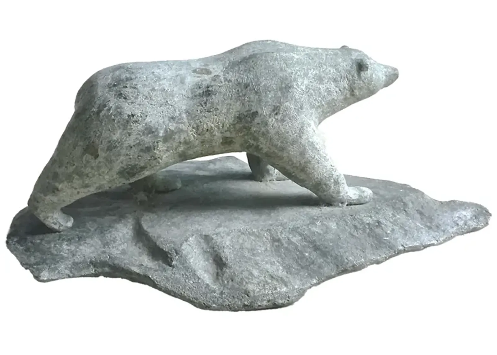 Carved Stone Bear Sculpture - Vermilion Designs - Gray