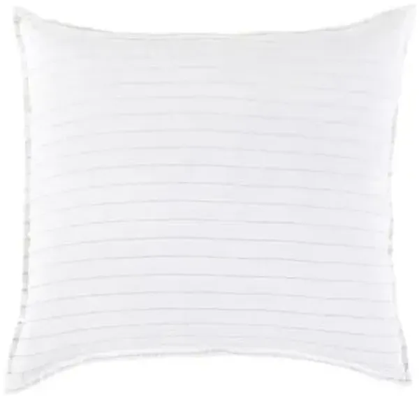 Blake Sham - White/Ocean - Pom Pom at Home