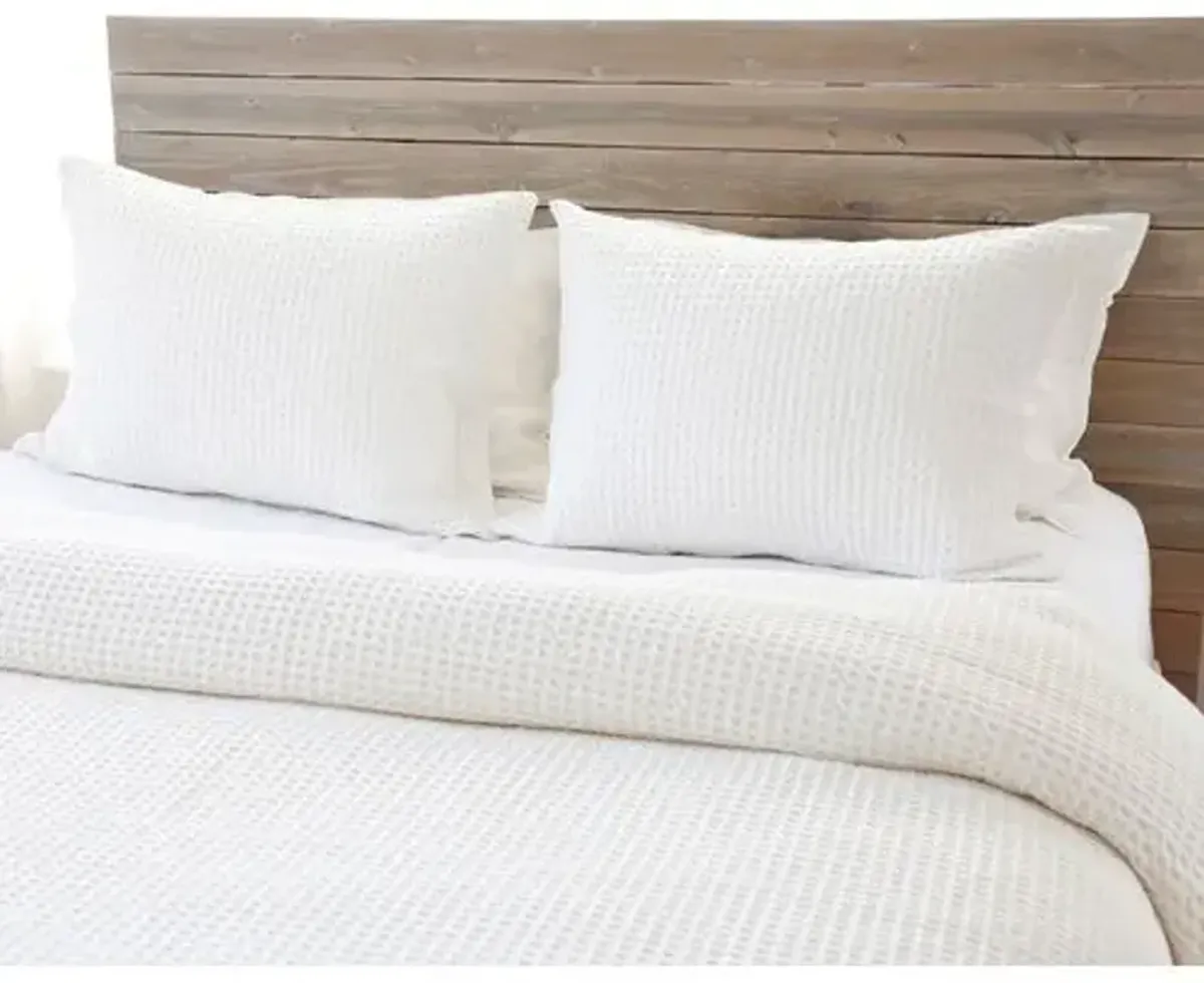 Zuma Blanket - Cream - Pom Pom at Home - Ivory