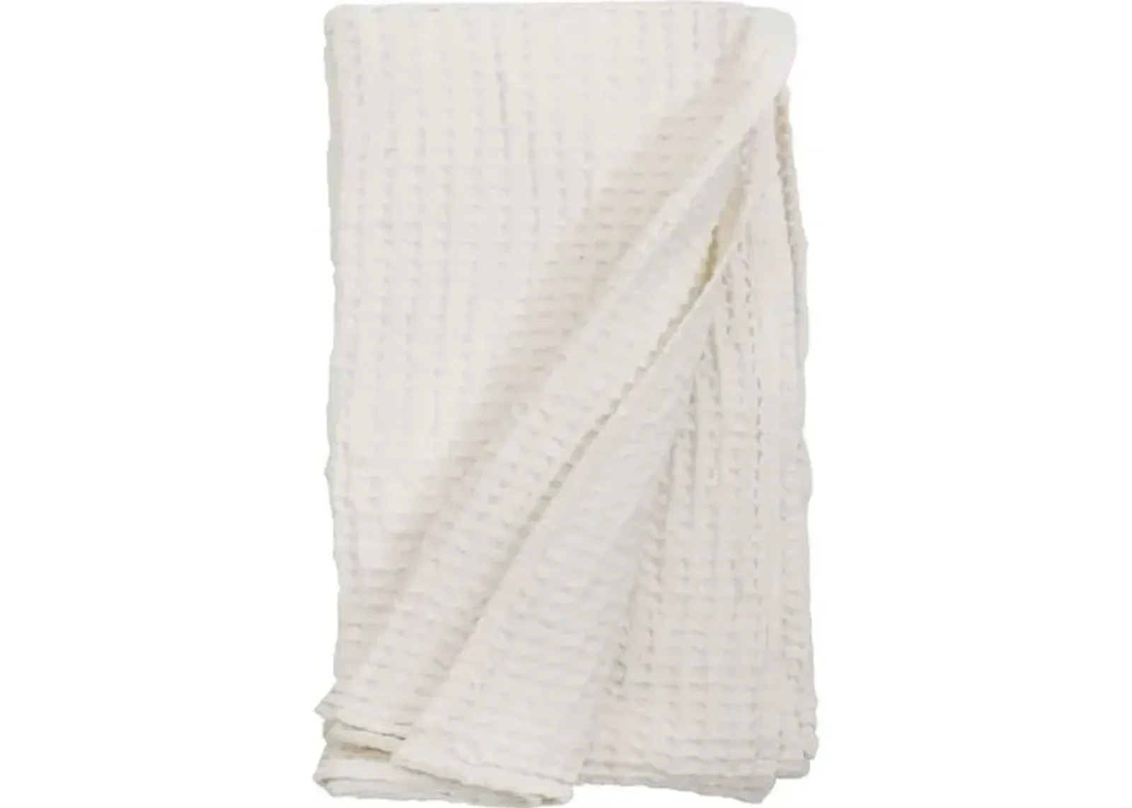 Zuma Blanket - Cream - Pom Pom at Home - Ivory