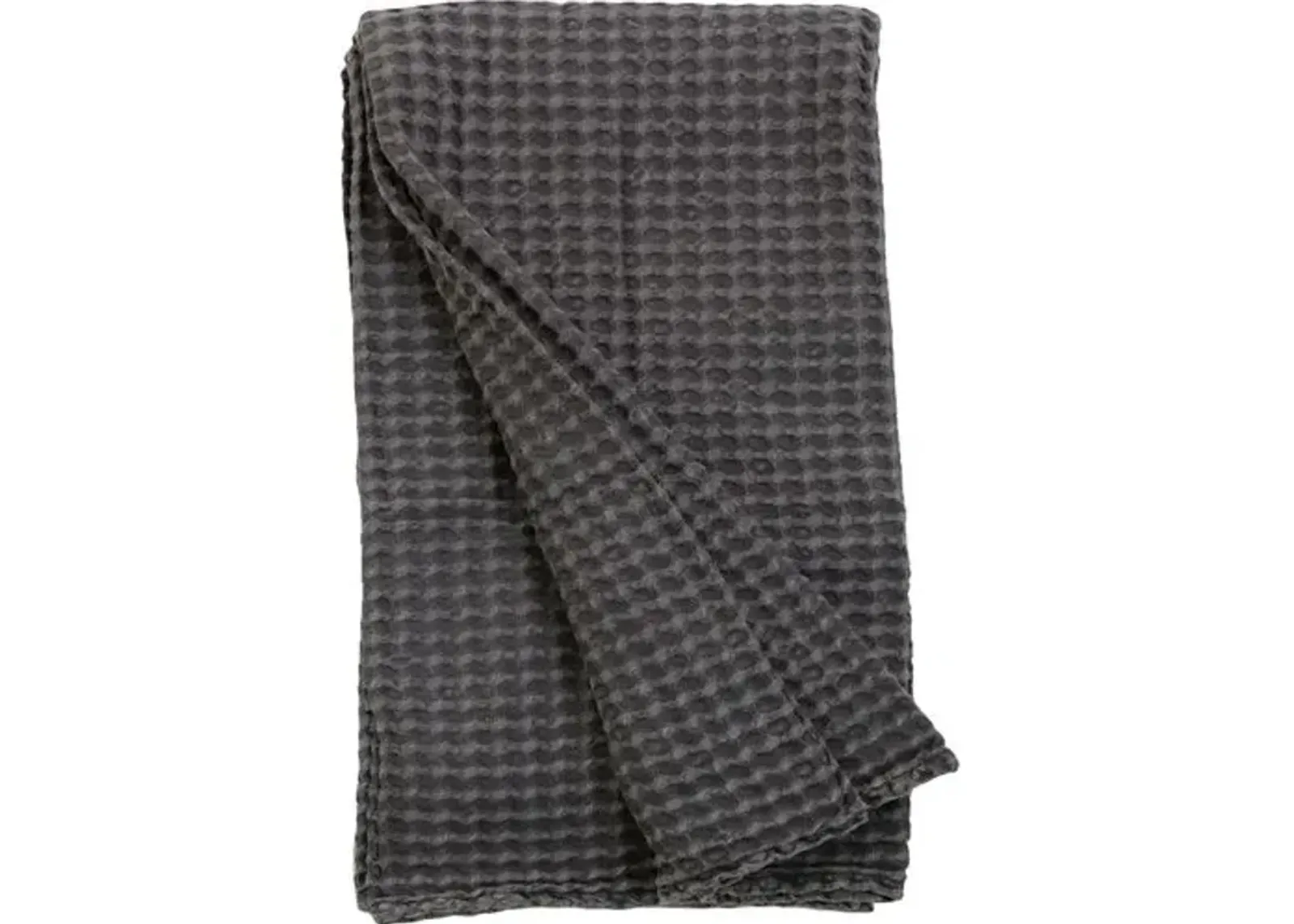 Zuma Blanket - Charcoal - Pom Pom at Home - Black