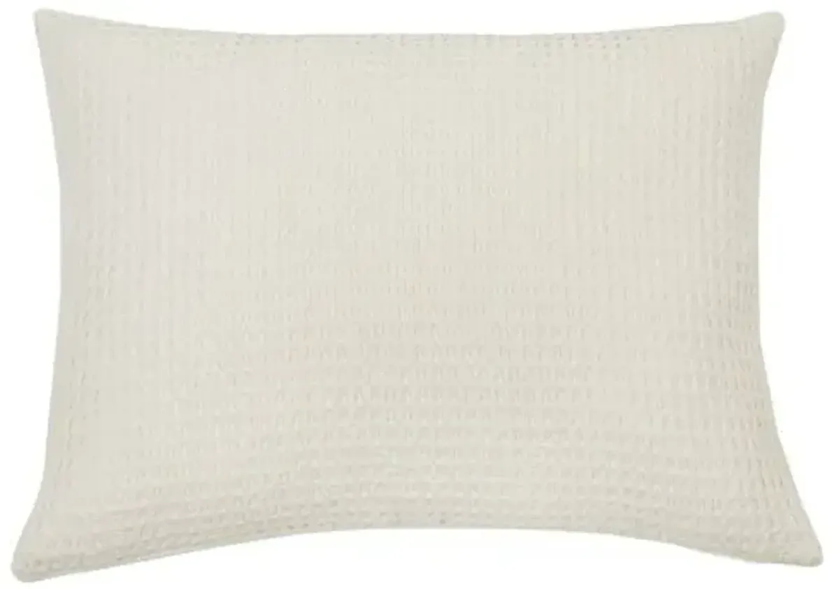 Zuma Sham - Cream - Pom Pom at Home - Ivory