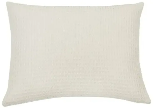Zuma Sham - Cream - Pom Pom at Home - Ivory