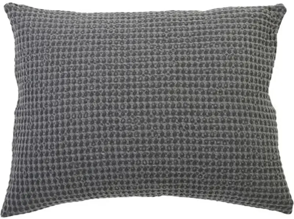 Zuma Sham - Charcoal - Pom Pom at Home - Black