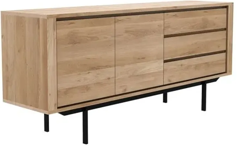 Shadow 2-Door Sideboard - Oak - Ethnicraft - Brown