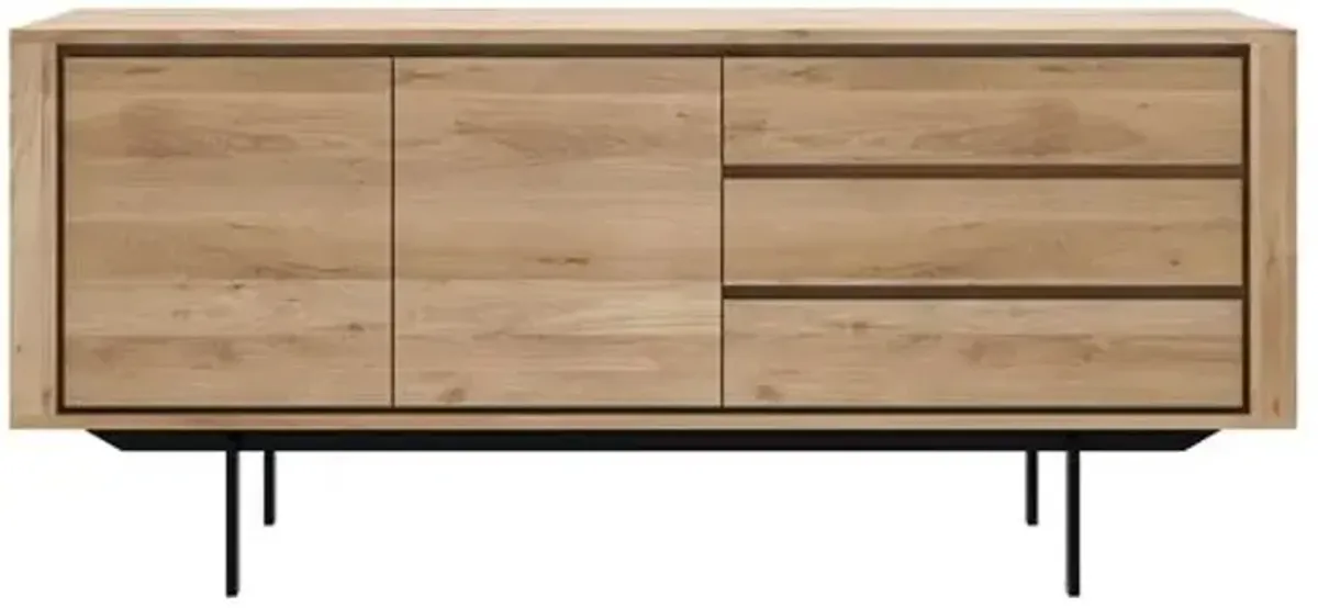 Shadow 2-Door Sideboard - Oak - Ethnicraft - Brown