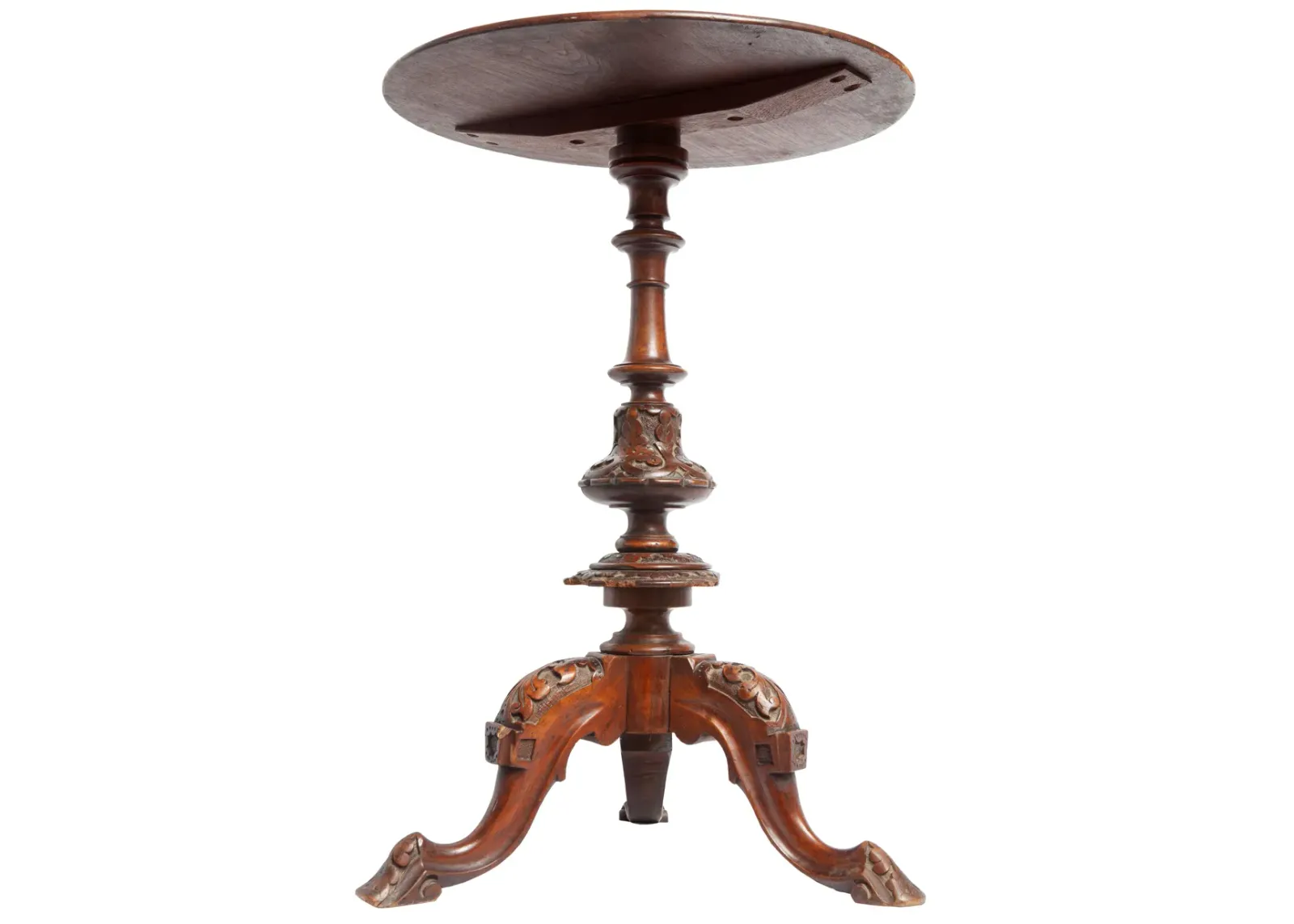 Antique Pedestal Table - Fleur de Lex Antiques - Brown