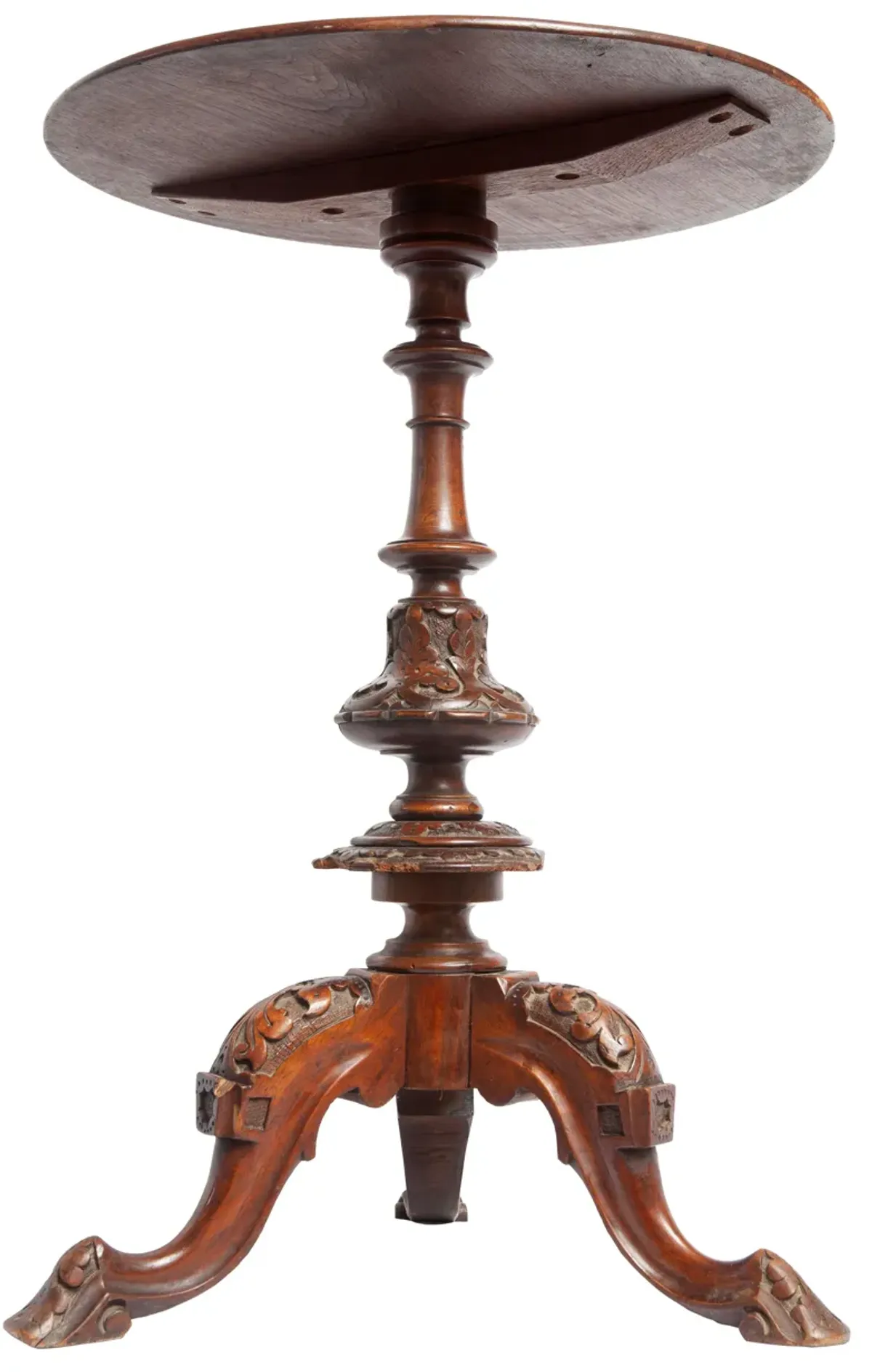 Antique Pedestal Table - Fleur de Lex Antiques - Brown