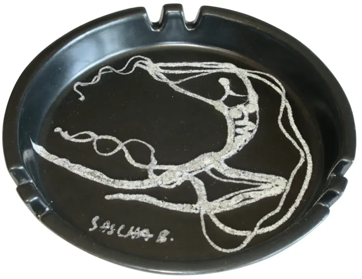 Sascha Brastoff Dancer Ashtray - The Emporium Ltd. - Black