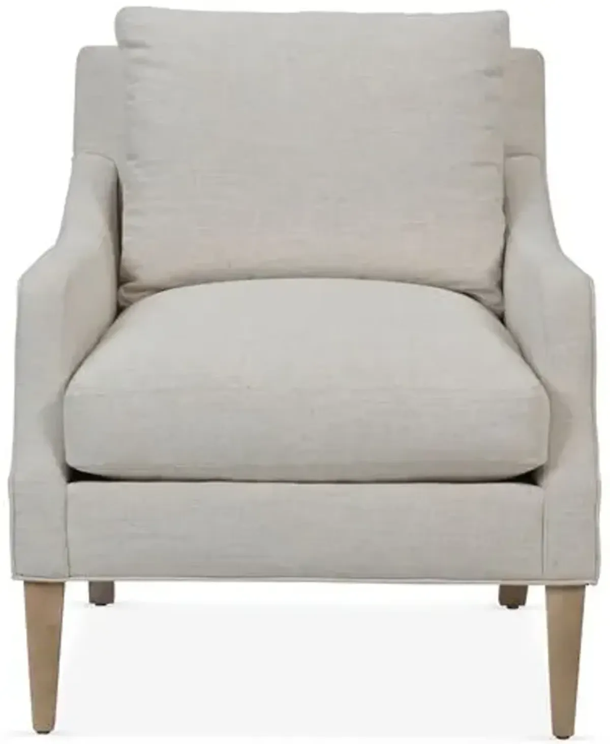 Giles Accent Chair - Handcrafted - Beige, Comfortable, Durable