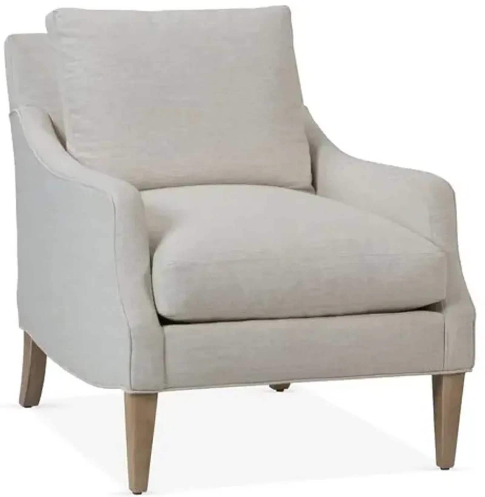 Giles Accent Chair - Handcrafted - Beige, Comfortable, Durable