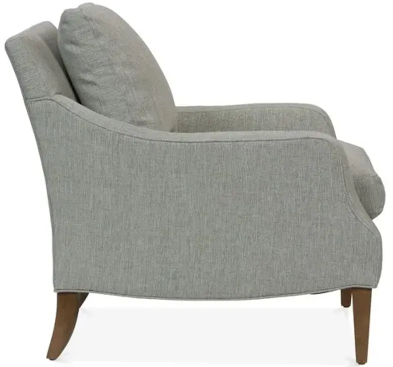 Giles Accent Chair - Handcrafted - Gray, Comfortable, Durable