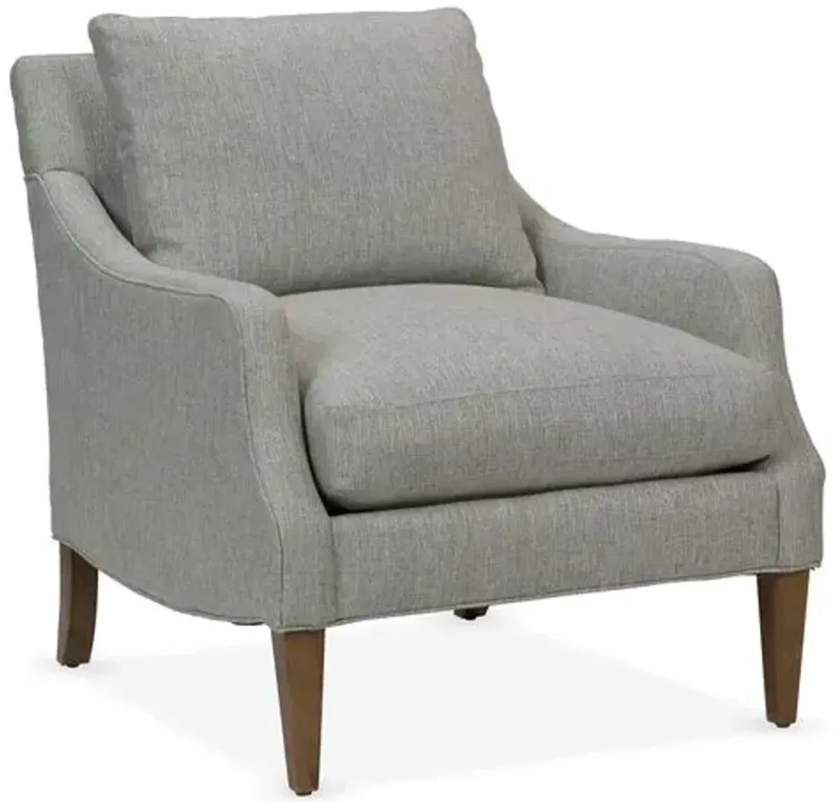 Giles Accent Chair - Handcrafted - Gray, Comfortable, Durable