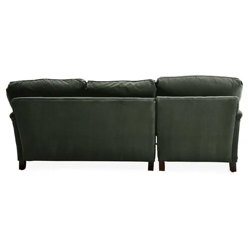 Brooke LF Sectional - Green