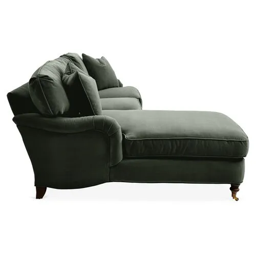 Brooke LF Sectional - Green