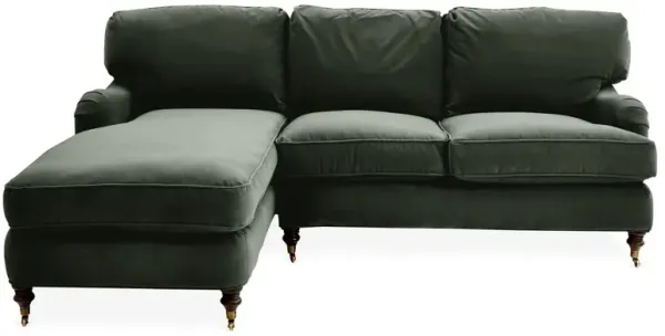 Brooke Left-Facing Sectional Chaise - Green - Comfortable, Sturdy, Stylish