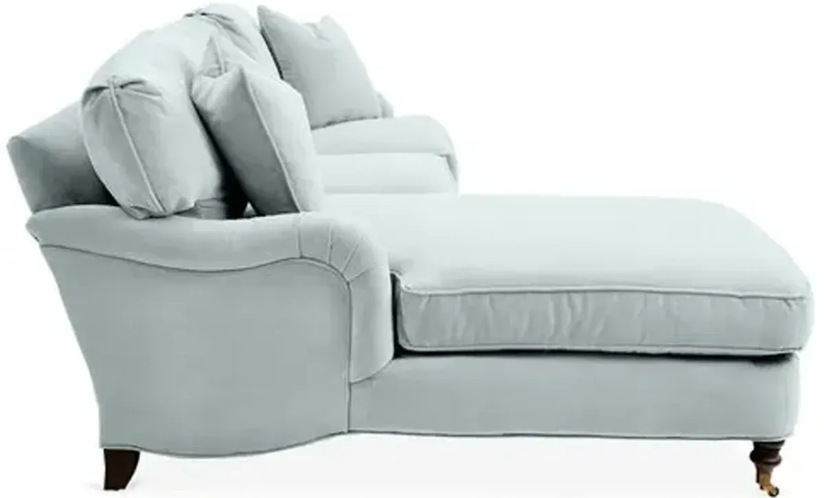 Brooke Left-Facing Sectional Chaise - Green - Comfortable, Sturdy, Stylish