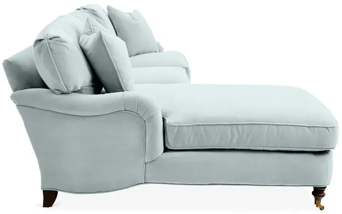 Brooke Left-Facing Sectional Chaise - Green - Comfortable, Sturdy, Stylish