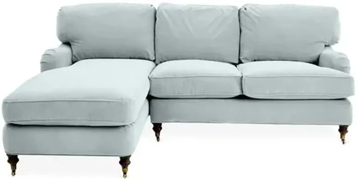 Brooke Left-Facing Sectional Chaise - Green - Comfortable, Sturdy, Stylish