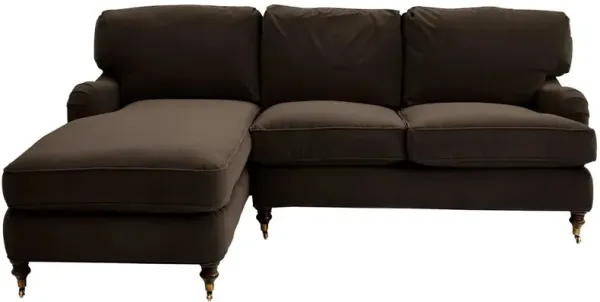 Brooke Left-Facing Sectional Chaise - Brown - Comfortable, Sturdy, Stylish
