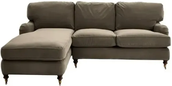 Brooke Left-Facing Sectional Chaise - Brown - Comfortable, Sturdy, Stylish
