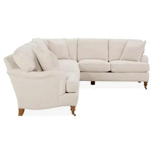 Brooke 6-Pc LF Sectional - Ivory