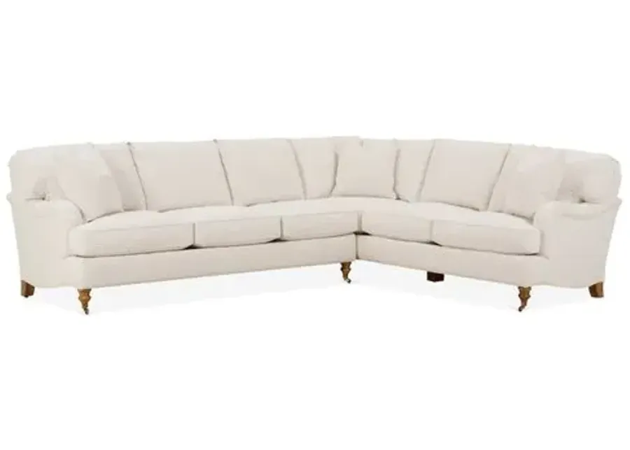 Brooke 6-Pc LF Sectional - Ivory