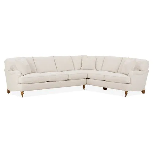 Brooke 6-Pc LF Sectional - Ivory