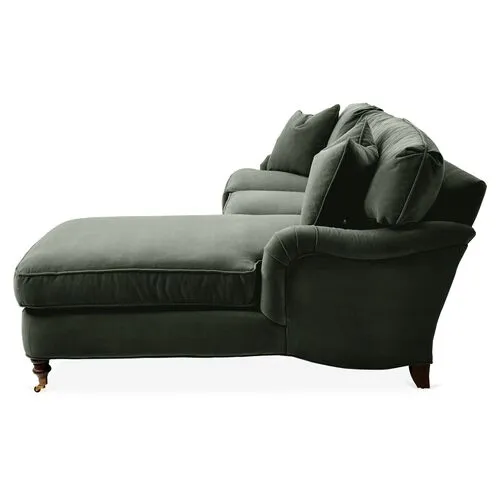 Brooke RF Sectional - Green