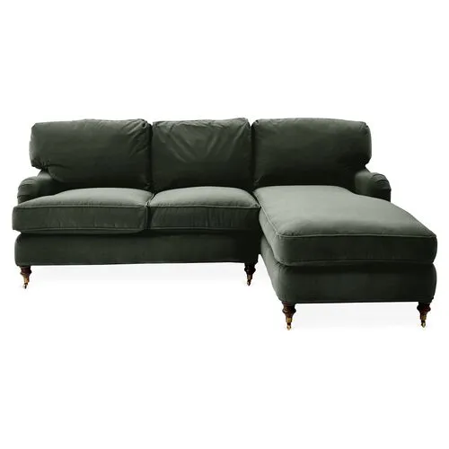 Brooke RF Sectional - Green