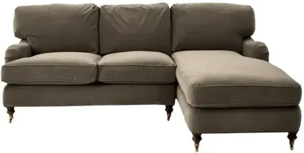 Brooke Right-Facing Sectional Chaise - Brown - Comfortable, Sturdy, Stylish