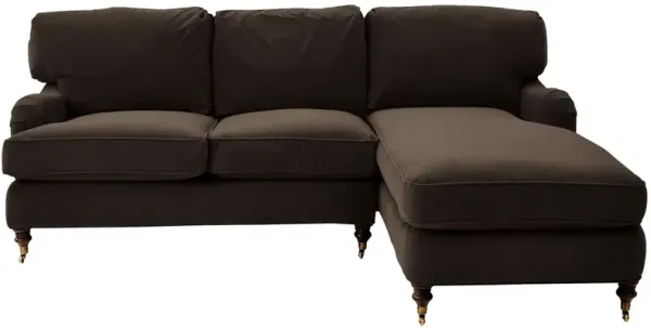 Brooke Right-Facing Sectional Chaise - Brown - Comfortable, Sturdy, Stylish