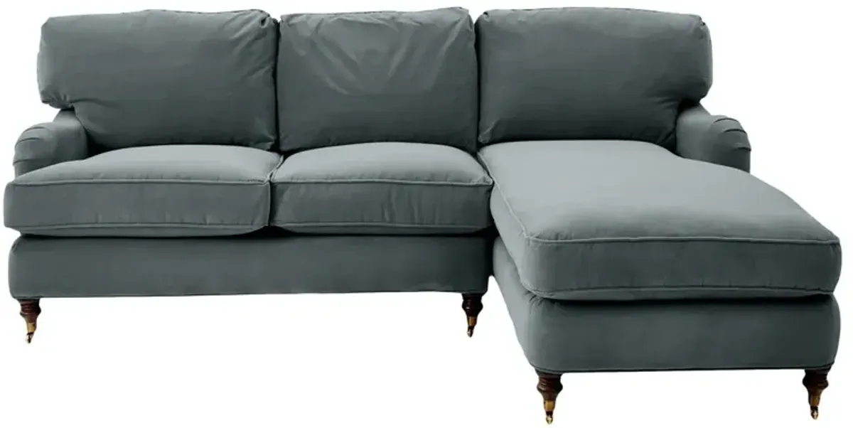 Brooke Right-Facing Sectional Chaise - Gray - Comfortable, Sturdy, Stylish