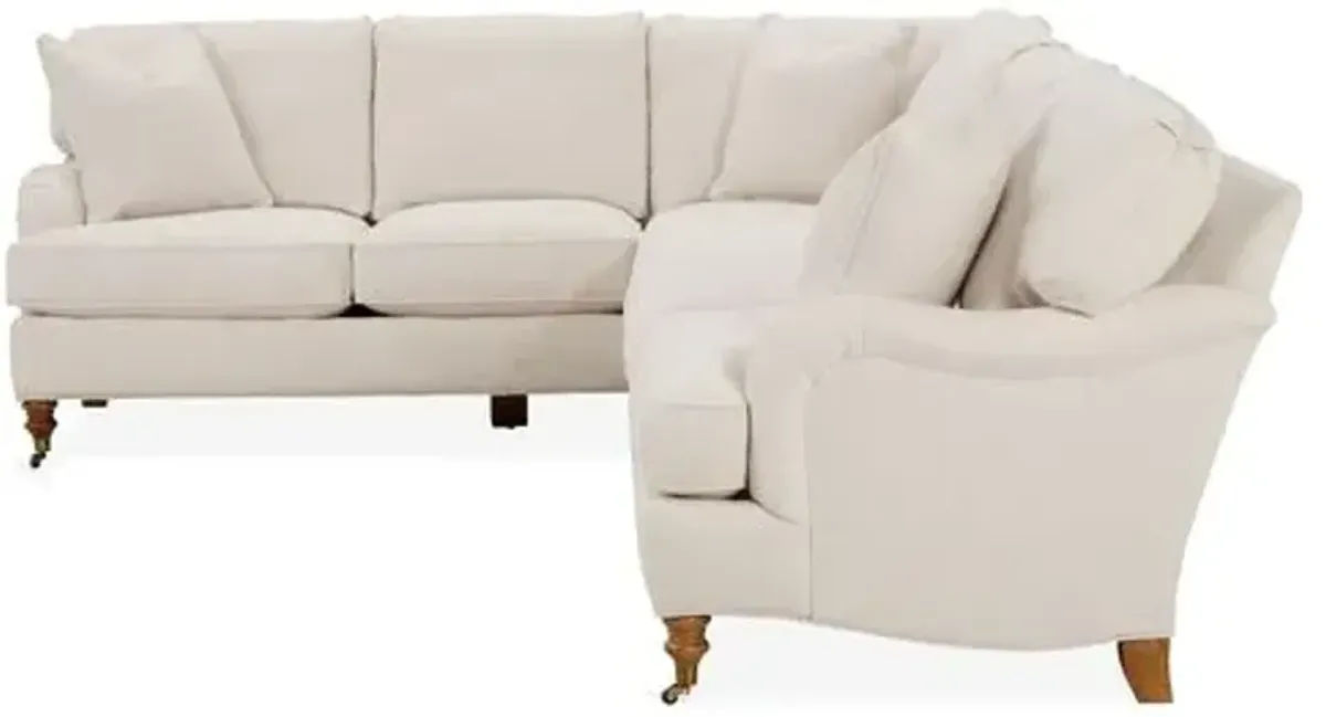 Brooke 6-Pc RF Sectional - Ivory