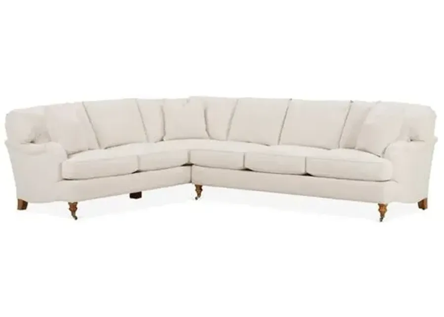 Brooke 6-Pc RF Sectional - Ivory