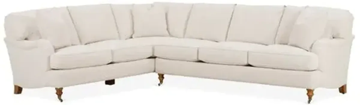 Brooke 6-Pc RF Sectional - Ivory