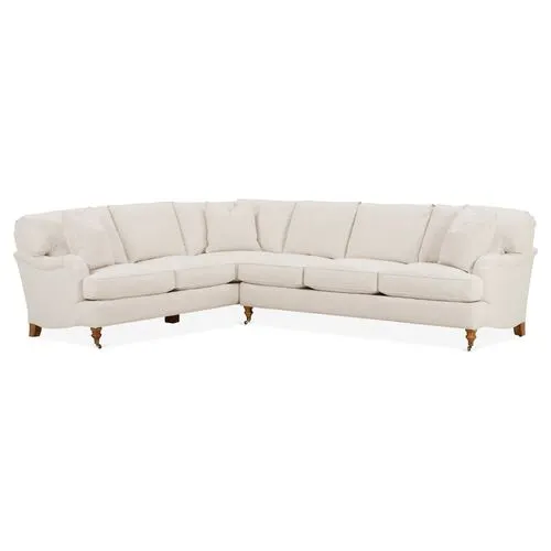 Brooke 6-Pc RF Sectional - Ivory