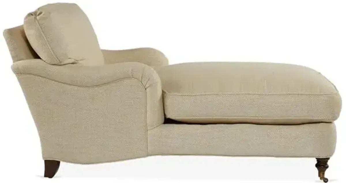 Brooke Chaise - Beige - Comfortable, Sturdy, Stylish