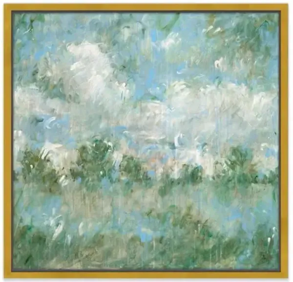 Laura Roebuck - Sea Sky in Verdigris Painting