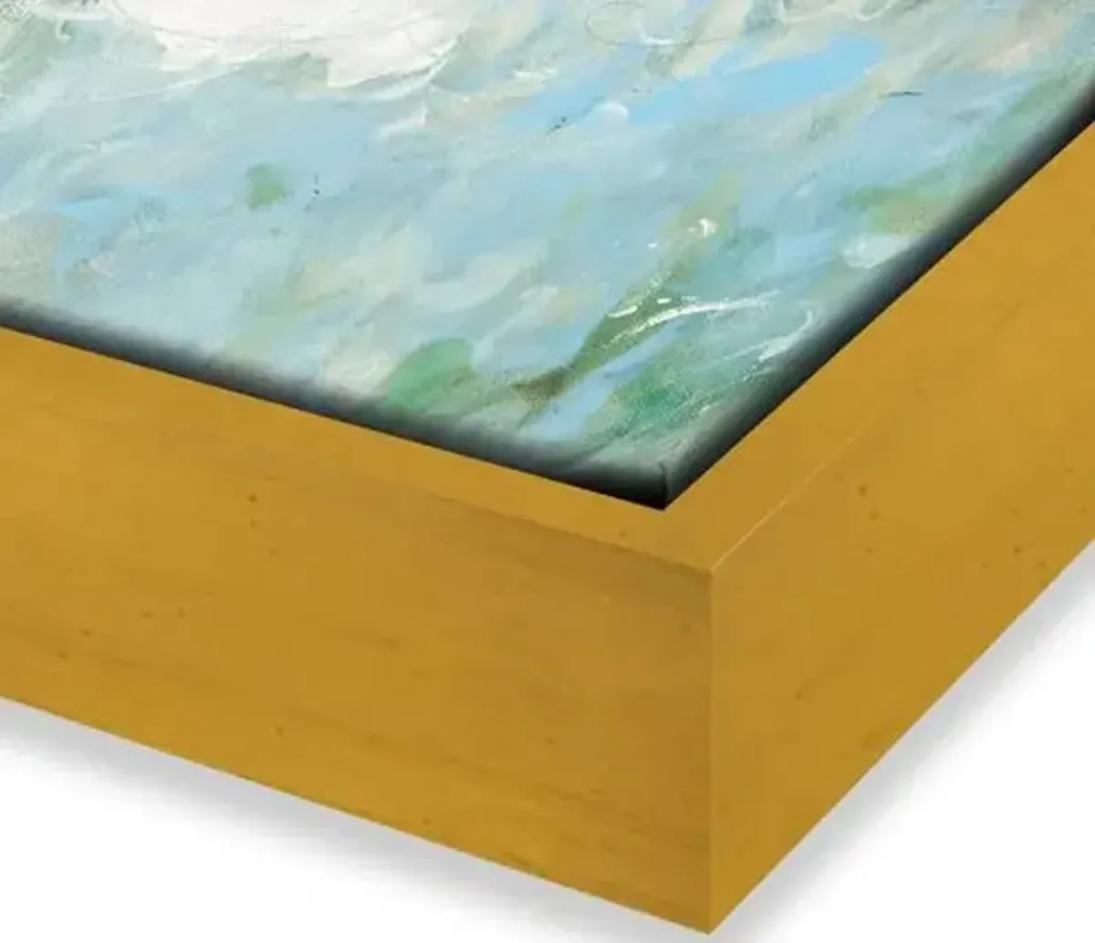 Painting - Laura Roebuck - Sea Sky in Verdigris Painting