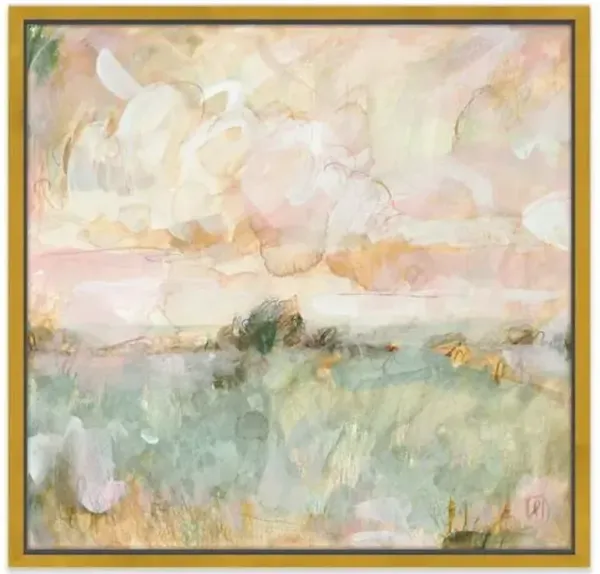 Painting - Laura Roebuck - Coffee Fields Painting