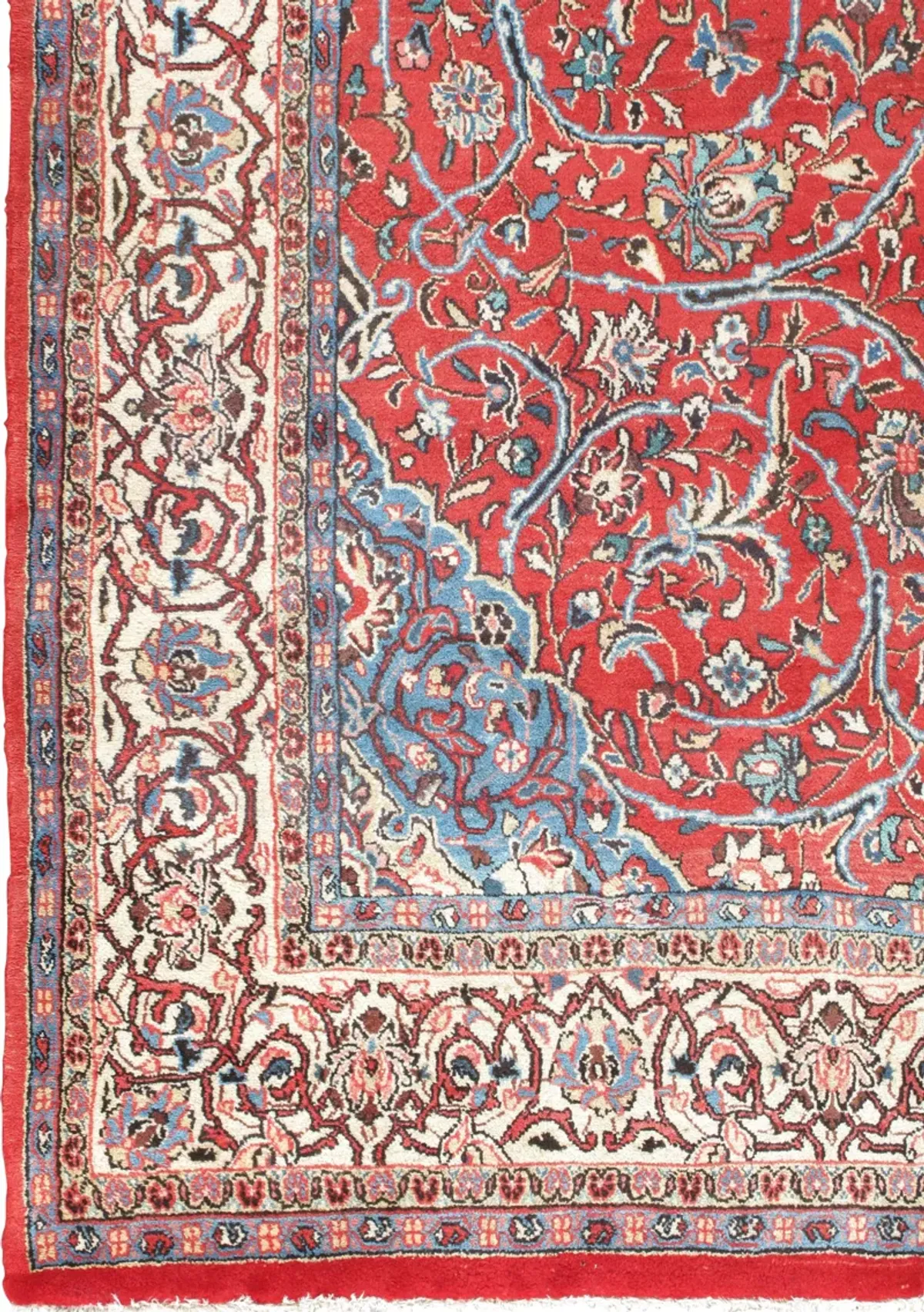 Persian Sarouk Rug - 8' x 11' - Red - Red